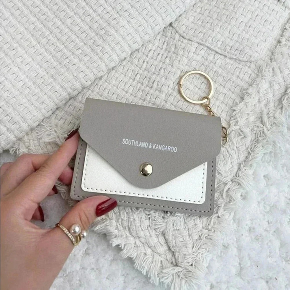 Handbags - ⚠️Clearance Light Grey And White Fashion Wallet / Cardholder